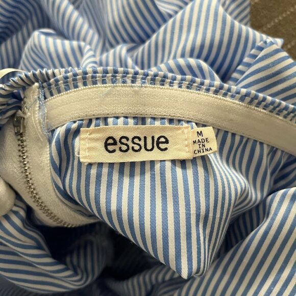 Essue Blue and White Crop Top - Picture 5 of 7